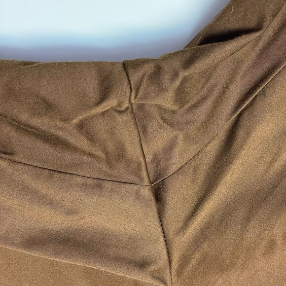 Jones New York CROP Capri Pants Womens 22W 2X Brown BEADED Trim STRETCH Zip - Picture 6 of 12